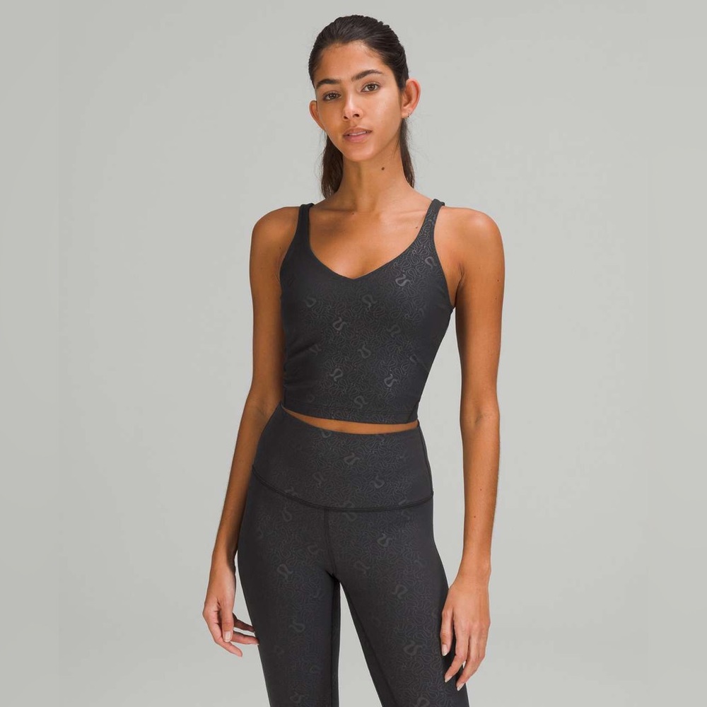 LULULEMON ALIGN TANK - YOGO BLACK SIZE 16